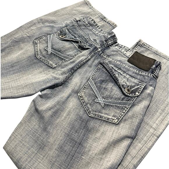 Ecko Unltd. Other - Y2K Ecko Unltd Bootcut Jeans Men’s 34 Gray Blue Wash Baggy